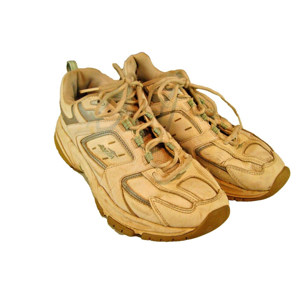 Mens Avia Quickstep White Leather Walking Sneaker/Shoe sz 10